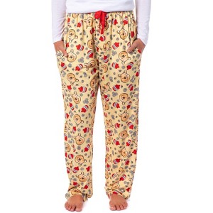 Disney Winnie The Pooh Women's Hunny Pot Daisy Lounge Pajama Pants - 1 of 4