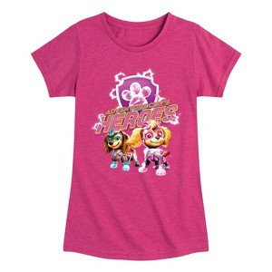 Girls' - Paw Patrol - Adventure Citys Heroes Fitted Short Sleeve Graphic T-Shirt - 1 of 4