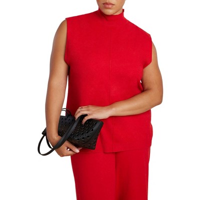 ELOQUII Elements Turtleneck Sleeveless Sweater