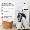 Kumasinova 84"/95"/108" 100% Cotton Printed Curtains Panel,Window Curtains with Chenille Stripe&Lining,Bedroom Curtains for Living Room - 2 of 4