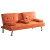NicBex Modern Leather Tufted Loveseat Sofa Couch with Foldable Cup Holder & Sturdy Legs,2-Seat Lounge Sofa for Living Room,Apartment - 3 of 4