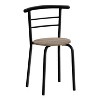 Monarch Specialties Dining Table Set 3Pcs Set Small 32Inch L Kitchen Metal Laminate Brown Black Contemporary Modern - 4 of 4
