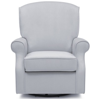 Delta Children Oakley Nursery Glider Swivel Rocker Chair - Dolphin Gray