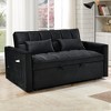 NicBex Convertible Sofa Bed Loveseat Couch with Pull Out Bed & Reclining Backrest,Upholstered Futon Sofa for Living Room,Bedroom - 2 of 4