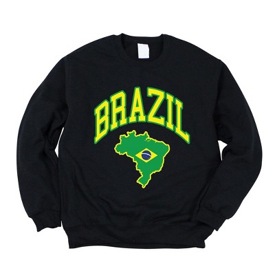 Simply Sage Market Women's Graphic Sweatshirt  Brazil Map