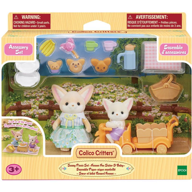 Calico Critters Sunny Picnic Set, Dollhouse Playset with 2 Collectible Figures and Accessories, 4 of 5