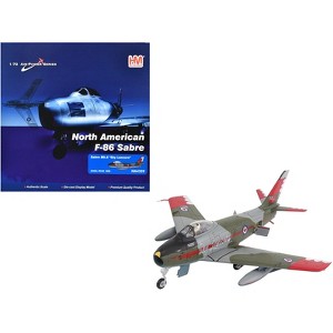 Canadair Sabre Mk.6 Fighter Aircraft "Sky Lancers" (1956) Royal Canadian Air Force 1/72 Diecast Model by Hobby Master - 1 of 4