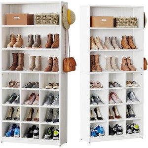 Tribesigns Freestanding Shoe Cabinet, Modern Shoe Storage Cabinet with Shelves - 1 of 4