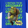 Shrek I Refuse To Be Ordinary Crew Neck Short Sleeve Royal Blue Women's T-shirt - 2 of 3