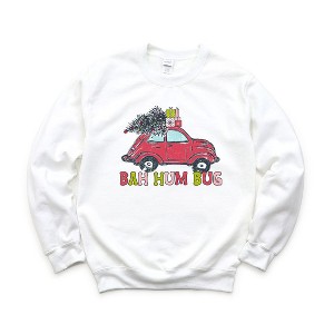 Simply Sage Market Women's Graphic Sweatshirt Bah Hum Bug Car - 1 of 3