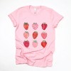 Simply Sage Market Strawberry Watercolor Chart Short Sleeve Tee - 2 of 4