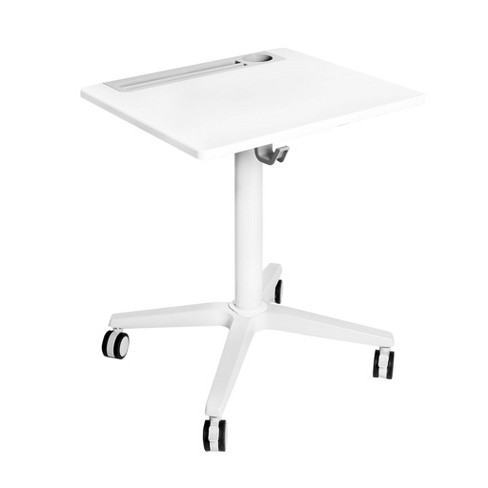 23.6 Overbed Adjustable Height Mobile Side Table Cart - Seville Classics :  Target