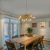 LLHZSY 34'' W Gold Sputnik Sphere Chandelier, 10-Light Modern Geometric Design - 2 of 4