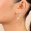 SHINE by Sterling Forever Phoebe CZ Chain Link Drop Stud Earrings - 2 of 3