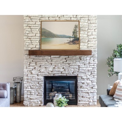 Natural Framed Landscape Canvas Print of Lake Tahoe, 28" x 38"
