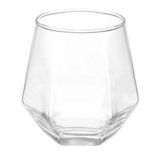 Unique Bargains Diamond Stemless Design Whiskey Glasses Drinkware - 1 of 4