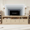 TV Stand for 75 Inch TV, Mid-Century Modern Entertainment Center with Storage Drawer, TV Console with Open Shelves,for Living Room, Bedroom - 4 of 4