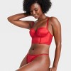 Women's Bustier Satin Lightly Lined Lingerie Corset - Auden™ - 3 of 4