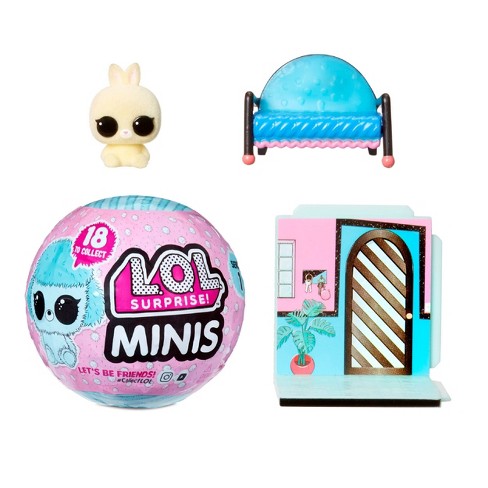 L O L Surprise Minis With 5 Surprises Fuzzy Tiny Animals Collect To Build A Tiny House Target