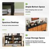 Chery Life Yellow Four Door Wooden Storage Cabinet,Multifunctional Decorative Cabinet With Geometric Patterns, For Living Room,Dining Room - 3 of 4