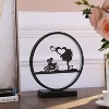 13" Novelty Round Metal Table Lamp (Includes LED Light Bulb) Black - Ore International: Acrylic, UL Listed, No Assembly Required - 4 of 4