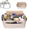Anna-Kaci Felt Purse Organizer Insert with Multiple Pockets and Zipper Compartment - 2 of 4