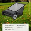 26-Inch Push Lawn Sweeper, 7 Cu. Ft. Hopper Capacity Leaf & Grass Collector with 4 Spinning Brushes, Adjustable Height, for Grass Clippings - 2 of 4