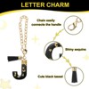 Unique Bargains Resin Lightweight Decorative Tassel Keychain Handle Charm Black with Gold Foil 1 Pc - 3 of 4
