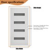 SpassWay 36"W*80"H 4-Lite Exterior Frosted Glass Prehung Front Entry Door Primed Interior Fiberglass Entrance Door - 4 of 4
