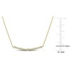 CREATED FOREVER  |   1/3 CT Lab Grown Diamond TW Fashion Pendant With Chain Yellow Silver GH VS1;VS2 18KY Micron Plated - 2 of 4