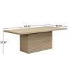 84" Rectangular Dining Table with Solid Wood Base, Modern Kitchen Table for 6-8 People, Wood Dining Table for Kitchen or Dining Room-Koiai - 3 of 4