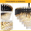 Whizmax Modern New Crystal Chandelier, Black and Gold Glass Lamp, Suitable for Bedroom, Living Room, Study Room - 4 of 4