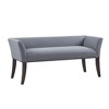 NicBex Accent Nailhead Trim Ottoman Bench with Back & Flared Arms,Upholstered Bedroom Bench Shoe Bench for Living Room,Bedside - 2 of 4