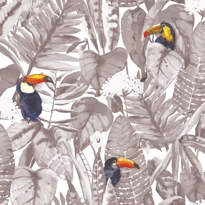 Tempaper Toucan Peel and Stick Wallpaper Newspaper