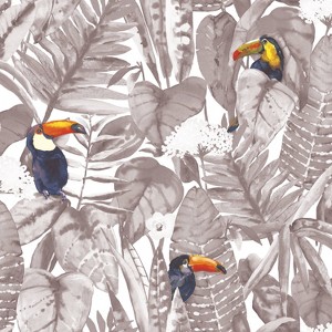 Tempaper & Co.® Toucan Removable Peel and Stick Wallpaper, Newspaper, 28 sq. ft.: Renter Friendly, Self-Adhesive, Vinyl - 1 of 4