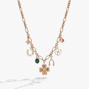 Alex and Ani Lucky Four Leaf Clover Charm Necklace - 1 of 4