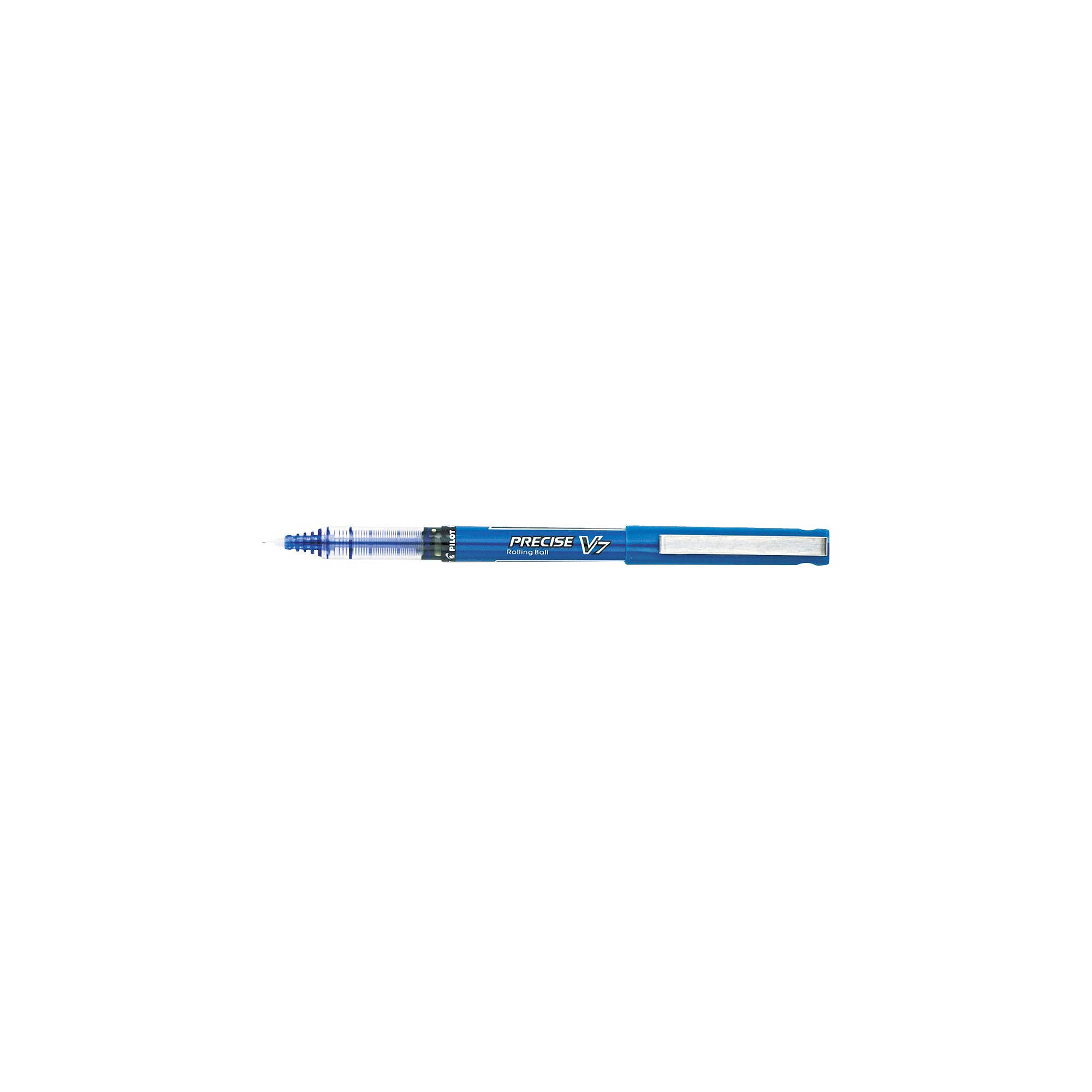 Pilot Precise V7 Roller Ball Stick Pen, Needle Point, 0.7mm Fine - Blue Ink (12 Per Pack)