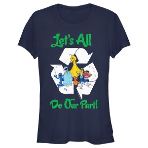 Junior's Sesame Street Let’s All Do Our Part T-Shirt - 1 of 4