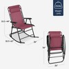 Best Choice Products Folding Outdoor Zero Gravity Rocking Lounge Chair w/ Headrest Pillow - 2 of 4