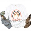 Simply Sage Market Teacher Livin' The Dream Rainbow Garment Dyed Long Sleeve - 3 of 4