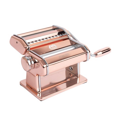 Marcato Atlas 150 Pasta Machine with Cutter and Hand Crank, Made in Italy 