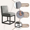 AMERLIFE Mid Century Linen Dining Chairs Set of 6, Modern Upholstered Dinner Chairs - 4 of 4