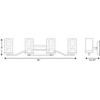 Progress Lighting Lassiter 4-Light Bath Light, Brushed Nickel, Clear Glass Shades - 2 of 2