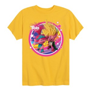 Boys' - Trolls - Poppy and Viva Rainbow Short Sleeve Graphic T-Shirt - 1 of 4