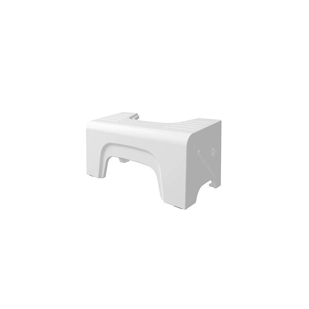 7" Fold-N-Stow Foldable Toilet Stool White - Squatty Potty: Portable, Compact, Bathroom Step Stool for Adults & Kids