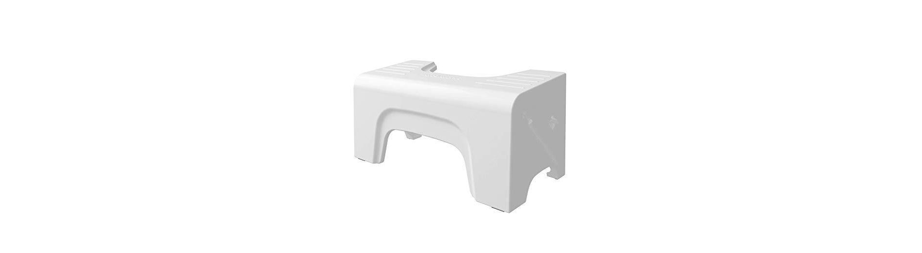 7" Fold-N-Stow Foldable Toilet Stool White - Squatty Potty: Portable, Compact, Bathroom Step Stool for Adults & Kids