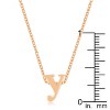 Slickblue Stylish Custom Initial Necklace for Women, 18" Link Chain+2" Ext., Rose Gold/Gold/Silver Options, b-z Options - 2 of 3