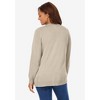Woman Within Plus Size Perfect Long-Sleeve Cardigan - 3 of 4