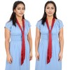 Alilang Women's Solid Color Ribbon Scarf Long Neckerchief Satin Belt Necktie Headscarf Narrow Scarf - 4 of 4