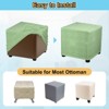 Unique Bargains Polyester Rectangular Stretchy Elastic Stool Cover Small Fit Length 14"-17" - 4 of 4